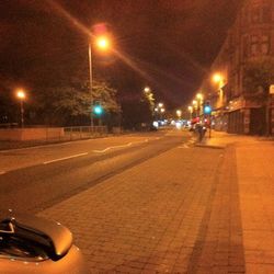 City street at night