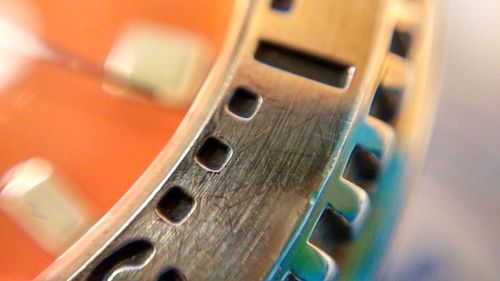 Extreme close up of pipes