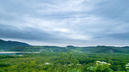 Scenic view of landscape against sky