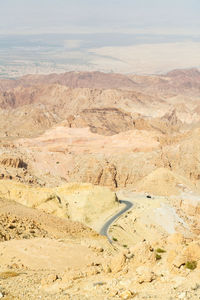 Scenic view of desert against sky