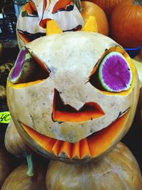 Close-up of pumpkin pumpkins