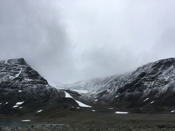 Scenic view of mountain against sky