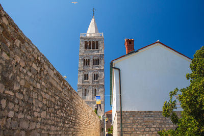 Low angle view of buildings against sky