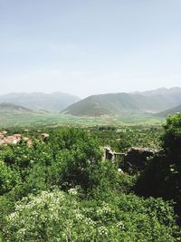 Scenic view of landscape against sky