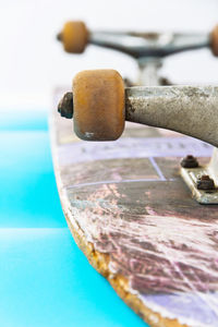 Close-up of water in glass on table