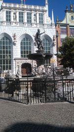 Low angle view of fountain