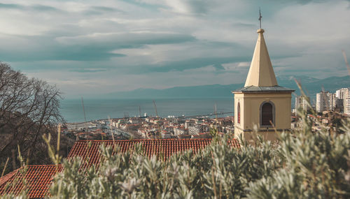 Panoramic view of buildings against sky