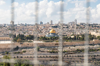 View of buildings in city