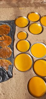 Low section of person standing on footpath