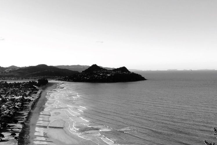 SCENIC VIEW OF BEACH AGAINST CLEAR SKY