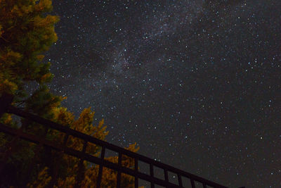 Low angle view of stars in sky