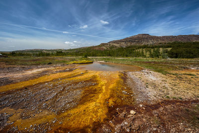 Scenic view of landscape against sky