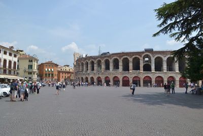 Group of people in historic building