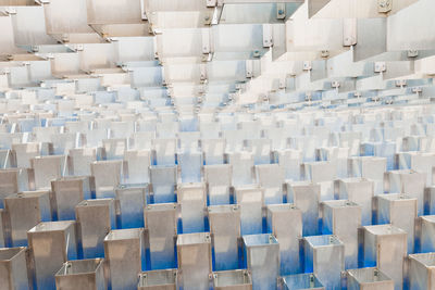 Full frame shot of empty chairs