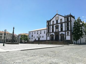 View of building against blue sky