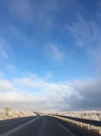 View of highway against sky