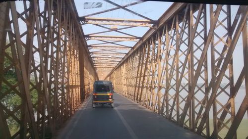 Road passing through bridge