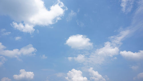 Low angle view of clouds in sky