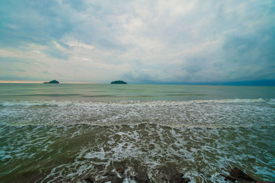 Scenic view of sea against sky