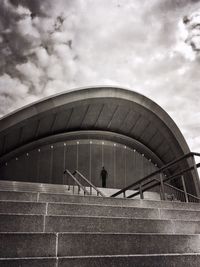 Building against cloudy sky