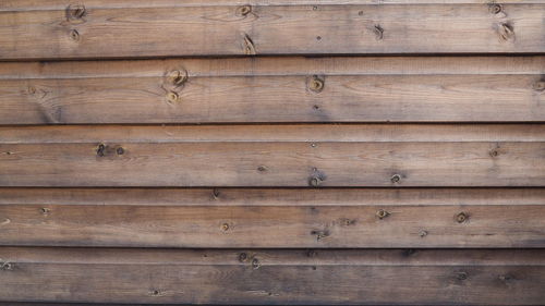 Full frame shot of wooden wall