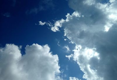 Low angle view of clouds in sky