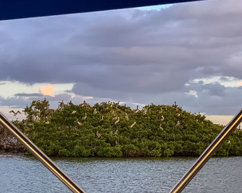 Scenic view of river against sky