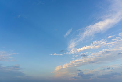 Low angle view of sky during sunset