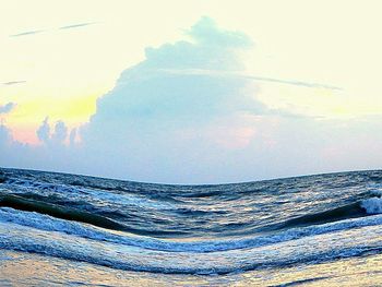 Scenic view of sea against sky