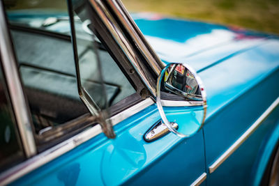 Close-up of vintage car