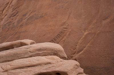 Rock formations in desert