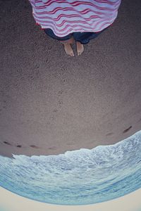 View of sea from beach