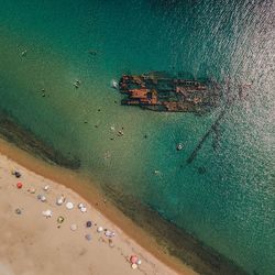 Aerial view of beach