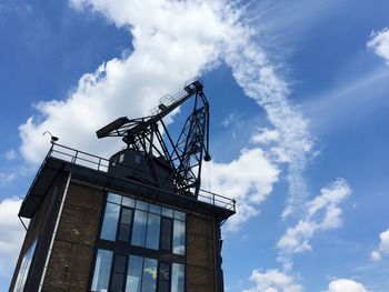 Low angle view of built structure against sky