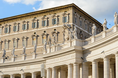 Low angle view of building against sky