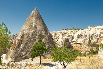 Low angle view of old ruin building