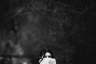 Portrait of young man outdoors