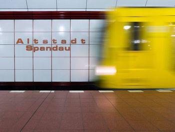 Train at railroad station platform berlin spandau