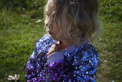 Close-up portrait of a girl
