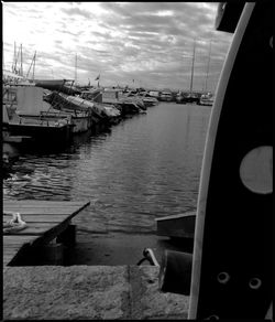 Boats in harbor