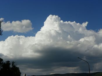 Low angle view of cloudy sky