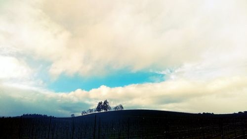 Low angle view of cloudy sky