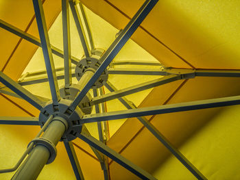 Low angle view of parasol
