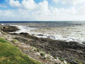 Scenic view of sea against sky