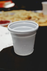 Close-up of drink on table