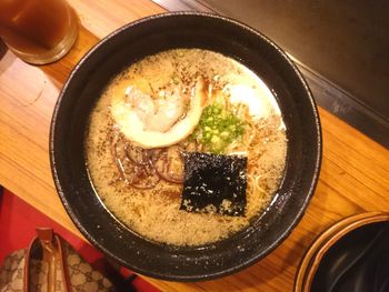 Close-up of served food