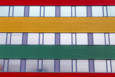 Full frame shot of multi colored building