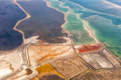 High angle view of a lake