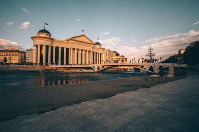 View of historic building against cloudy sky