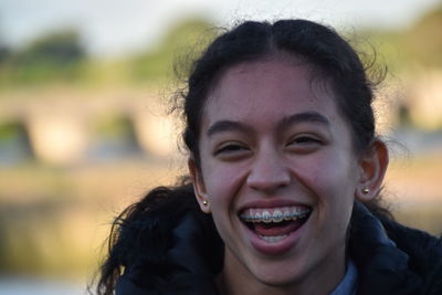 Portrait of a smiling young woman